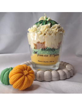 Świeca Sojowa w szklanej formie – Jesienny Deser – akcandle