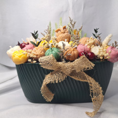 Świeca Sojowa typu Flower Box – Bukiet Jesienny – akcandle