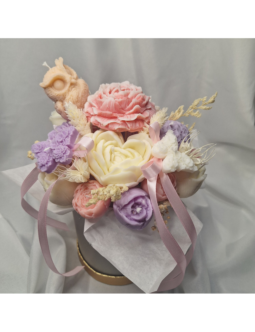 Świeca Sojowa typu Flower Box – Flower Box Duży – akcandle