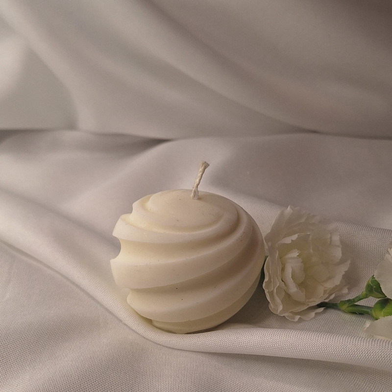 Świeca sojowa Świeca wolnostojąca – Spiral Kula – akcandle