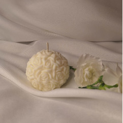 Świeca sojowa Świeca wolnostojąca – Różana Kula – akcandle