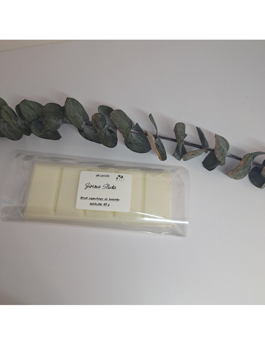 Wosk zapachowy do kominka 45g – Zimowa Śliwka – akcandle