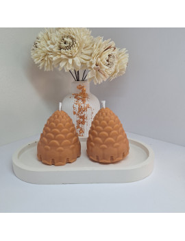 Świeca Sojowa Wolnostojąca – Szyszki – akcandle