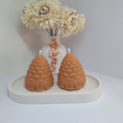 Świeca Sojowa Wolnostojąca – Szyszki – akcandle