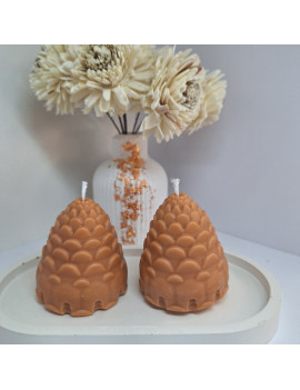 Świeca Sojowa Wolnostojąca – Szyszki – akcandle