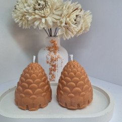 Świeca Sojowa Wolnostojąca – Szyszki – akcandle