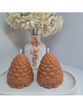 Świeca Sojowa Wolnostojąca – Szyszki – akcandle