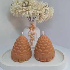 Świeca Sojowa Wolnostojąca – Szyszki – akcandle