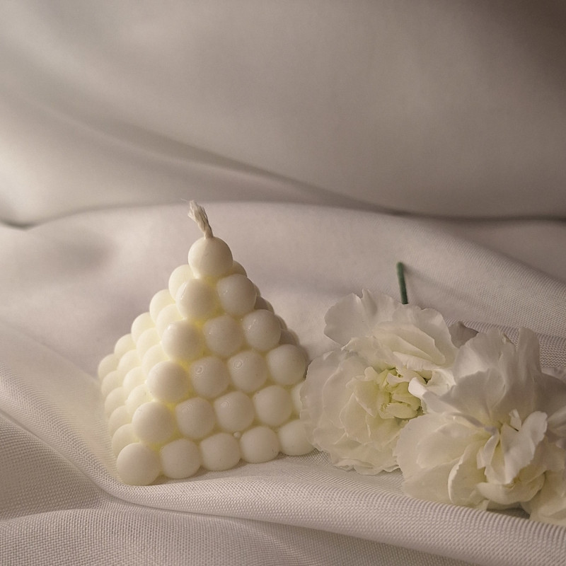 Świeca sojowa Świeca wolnostojąca – Piramid Bubble – akcandle