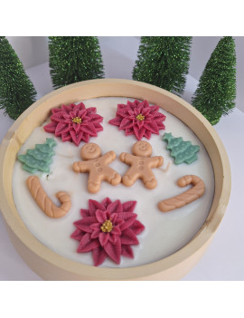 Świeca Sojowa w gipsowej formie – Ciastka w Misie – akcandle