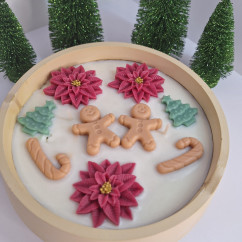 Świeca Sojowa w gipsowej formie – Ciastka w Misie – akcandle