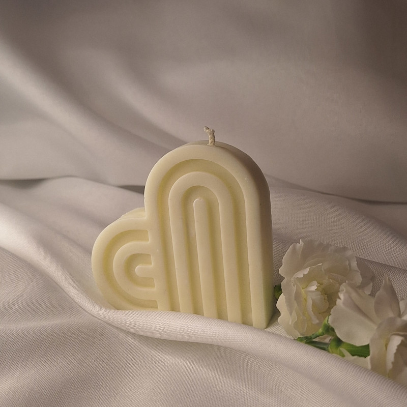 Świeca sojowa Świeca wolnostojąca – Heart I – akcandle