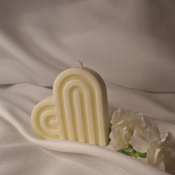 Świeca sojowa Świeca wolnostojąca – Heart I – akcandle