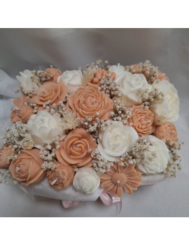 Świeca Sojowa typu Flower Box – Flower Box w Drewnianej Skrzynce – akcandle