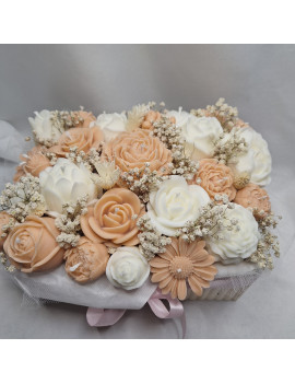 Świeca Sojowa typu Flower Box – Flower Box w Drewnianej Skrzynce – akcandle