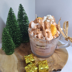 Świeca Sojowa w szklanej formie – Ciasto mandarynkowe – akcandle