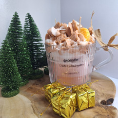 Świeca Sojowa w szklanej formie – Ciasto mandarynkowe – akcandle