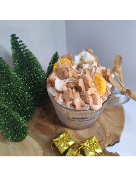 Świeca Sojowa w szklanej formie – Ciasto mandarynkowe – akcandle