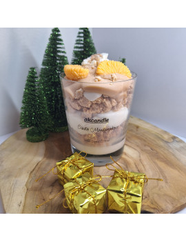 Świeca Sojowa w szklanej formie – Ciasto mandarynkowe – akcandle