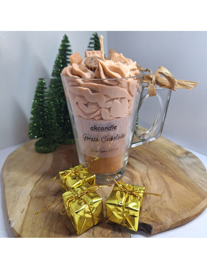 Świeca Sojowa w szklanej formie – Gorąca czekolada – akcandle