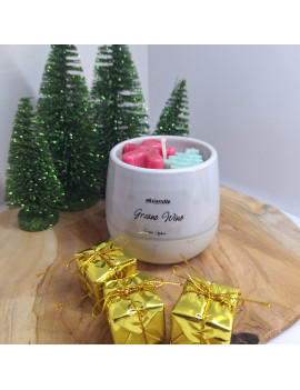 Świeca Sojowa w gipsowej formie – Grzane Wino – akcandle