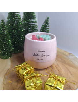 Świeca Sojowa w gipsowej formie – Jabłko z Cynamonem – akcandle