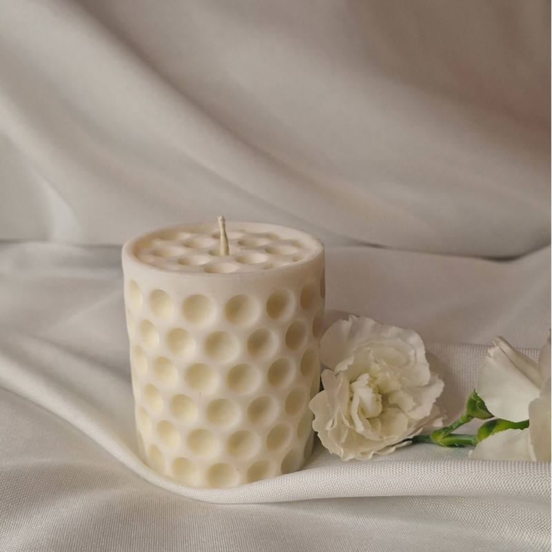 Świeca sojowa Świeca wolnostojąca – Walec Bubble – akcandle