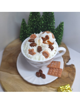 Świeca Sojowa w szklanej formie – Kawa w filiżance – akcandle