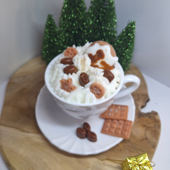 Świeca Sojowa w szklanej formie – Kawa w filiżance – akcandle