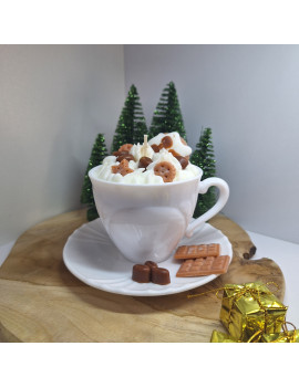 Świeca Sojowa w szklanej formie – Kawa w filiżance – akcandle