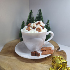 Świeca Sojowa w szklanej formie – Kawa w filiżance – akcandle