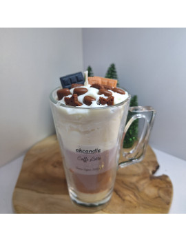 Świeca Sojowa w szklanej formie – Caffe Latte – akcandle