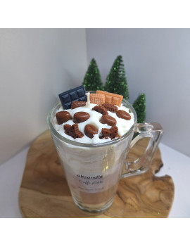 Świeca Sojowa w szklanej formie – Caffe Latte – akcandle