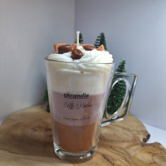Świeca Sojowa w szklanej formie – Caffe Mocha – akcandle