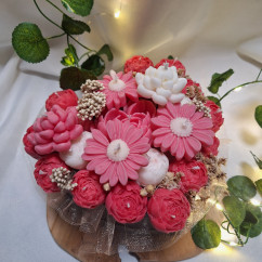 Świeca Sojowa typu Flower Box – Box Kwiatowy w Sercu – akcandle