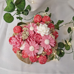 Świeca Sojowa typu Flower Box – Box Kwiatowy w Sercu – akcandle