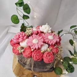 Świeca Sojowa typu Flower Box – Box Kwiatowy w Sercu – akcandle