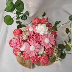 Świeca Sojowa typu Flower Box – Box Kwiatowy w Sercu – akcandle