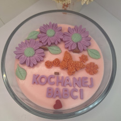 Świeca Sojowa w szklanej formie – Świeca duża z napisem – akcandle