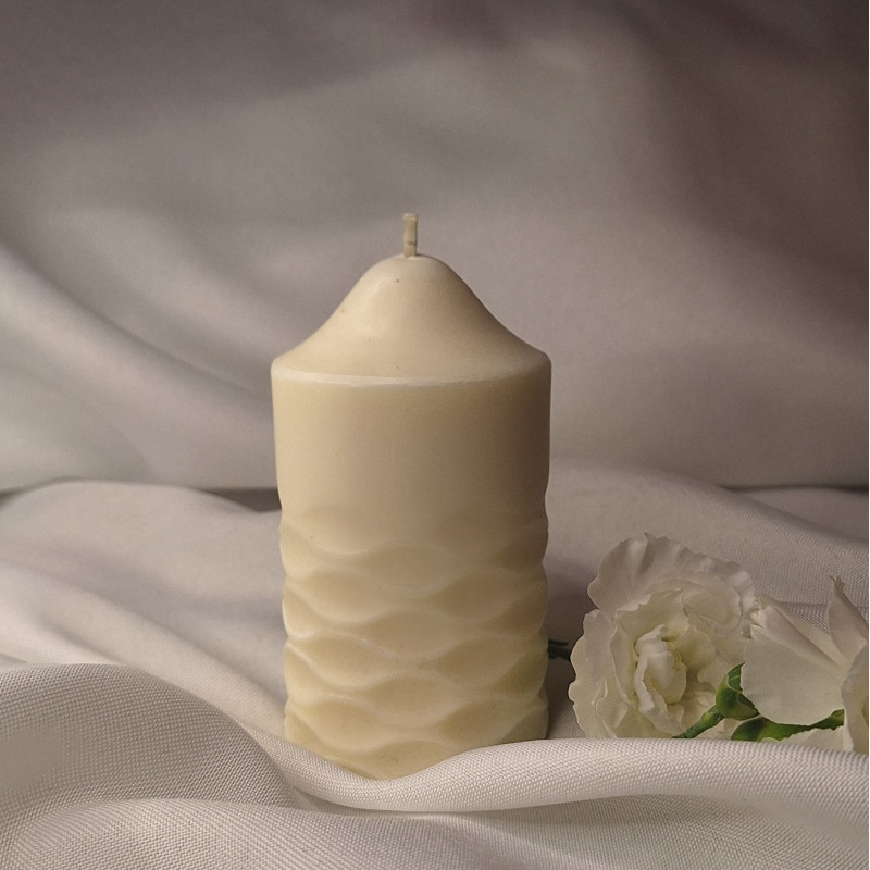 Świeca sojowa Świeca wolnostojąca – Cylinder Falisty – akcandle