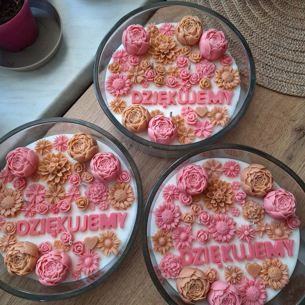 Świeca Sojowa w szklanej formie – Świeca duża z napisem – akcandle