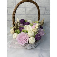 Świeca Sojowa – Kosz Kwiatów – akcandle