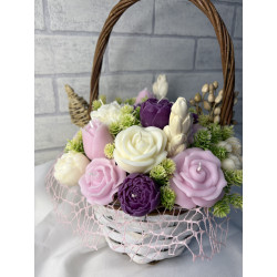 Świeca Sojowa – Kosz Kwiatów – akcandle