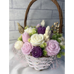 Świeca Sojowa – Kosz Kwiatów – akcandle