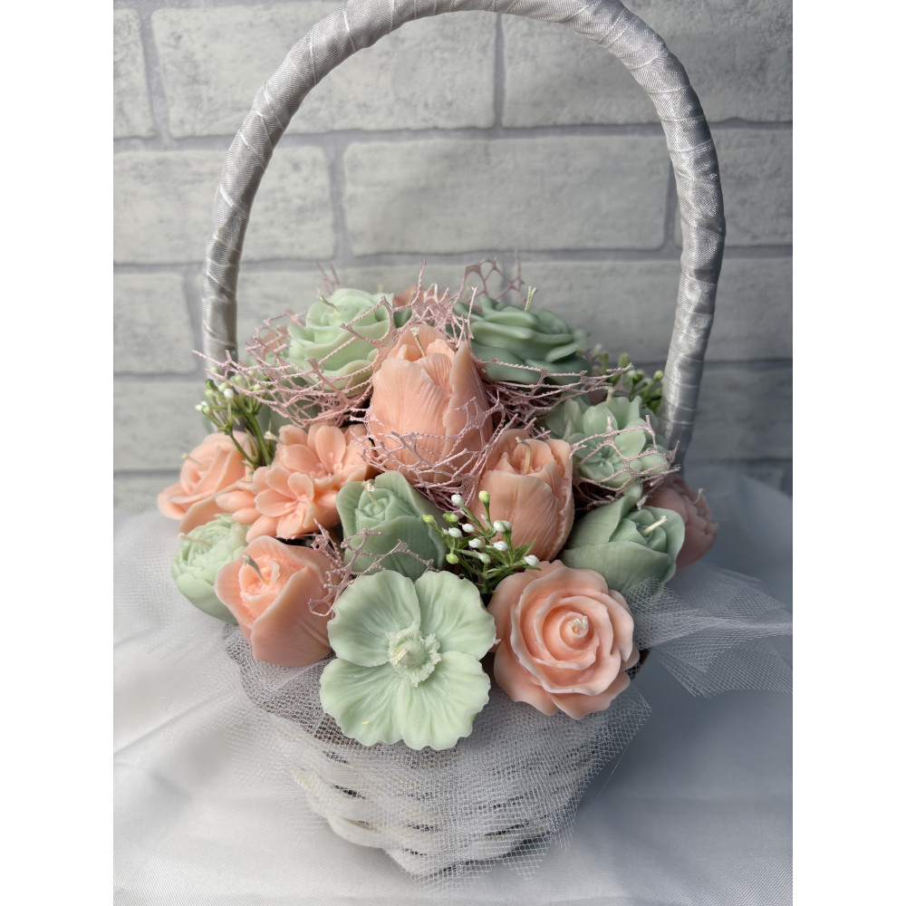 Świeca Sojowa – Kosz Kwiatów – akcandle