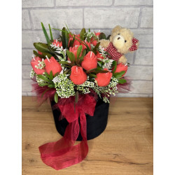Świeca Sojowa typu Bukiet – Tulipany – akcandle