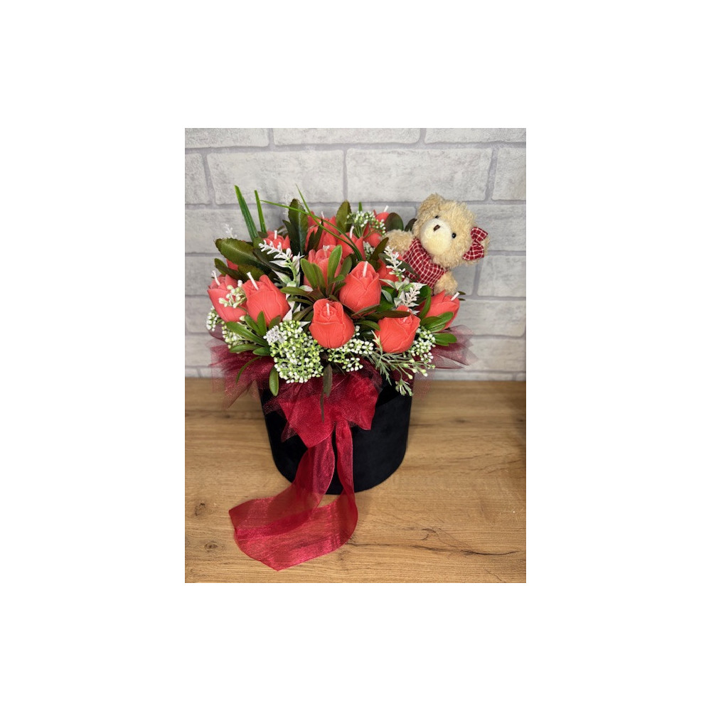 Świeca Sojowa typu Bukiet – Tulipany – akcandle