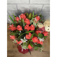 Świeca Sojowa typu Bukiet – Tulipany – akcandle