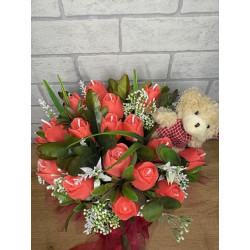 Świeca Sojowa typu Bukiet – Tulipany – akcandle