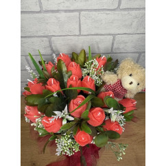 Świeca Sojowa typu Bukiet – Tulipany – akcandle